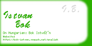 istvan bok business card